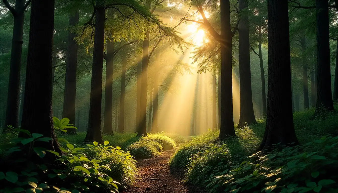 A landscape collage of Kenya’s top rainforests: Kakamega, Arabuko Sokoke, and Mount Kenya Forest.